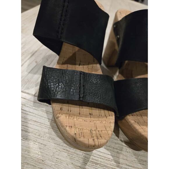 Kork-Ease Darra Women's Black Platform Sandal Size 7 Casual - Picture 2 of 10